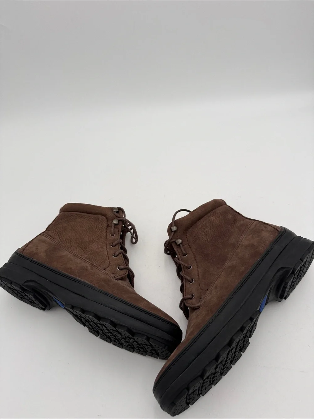 Vintage Keds outdoor Dark Brown Suede Lace-Up Ankle Boots women 6.5 casual  Y2K